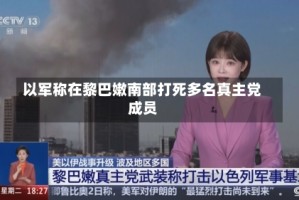 以军称在黎巴嫩南部打死多名真主党成员