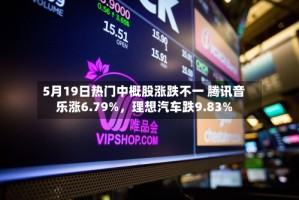 5月19日热门中概股涨跌不一 腾讯音乐涨6.79%，理想汽车跌9.83%