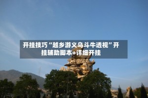 开挂技巧“越乡游义乌斗牛透视”开挂辅助脚本+详细开挂