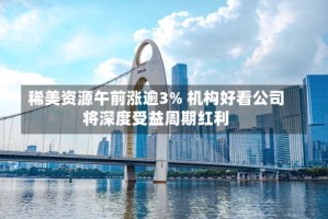 稀美资源午前涨逾3% 机构好看公司将深度受益周期红利