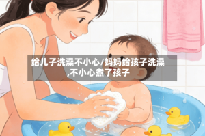 给儿子洗澡不小心/妈妈给孩子洗澡,不小心煮了孩子