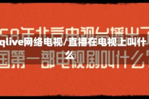 qqlive网络电视/直播在电视上叫什么