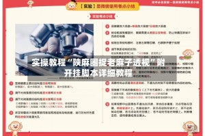 实操教程“陕麻圈捉老麻子透视”附开挂脚本详细教程