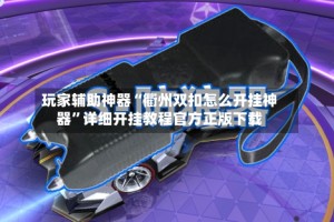 玩家辅助神器“衢州双扣怎么开挂神器”详细开挂教程官方正版下载