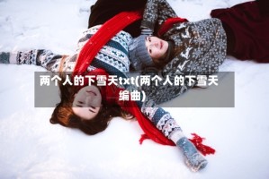 两个人的下雪天txt(两个人的下雪天编曲)