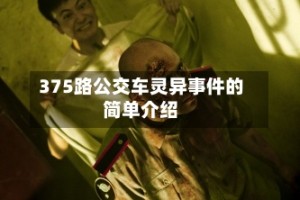 375路公交车灵异事件的简单介绍