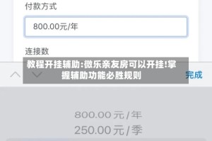 教程开挂辅助:微乐亲友房可以开挂!掌握辅助功能必胜规则