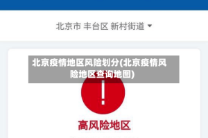 北京疫情地区风险划分(北京疫情风险地区查询地图)