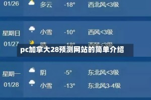 pc加拿大28预测网站的简单介绍