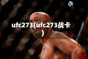ufc273(ufc273战卡)