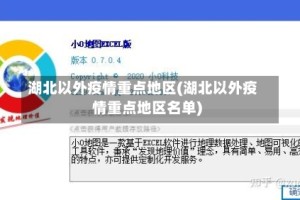 湖北以外疫情重点地区(湖北以外疫情重点地区名单)