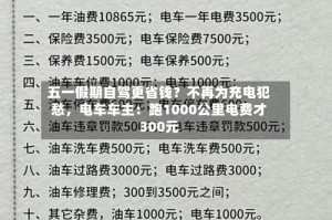 五一假期自驾更省钱？不再为充电犯愁，电车车主：跑1000公里电费才300元