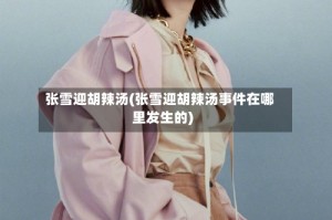 张雪迎胡辣汤(张雪迎胡辣汤事件在哪里发生的)