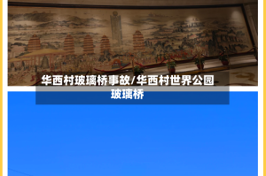 华西村玻璃桥事故/华西村世界公园玻璃桥