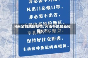 河南全部地区疫情/河南各地最新疫情发布