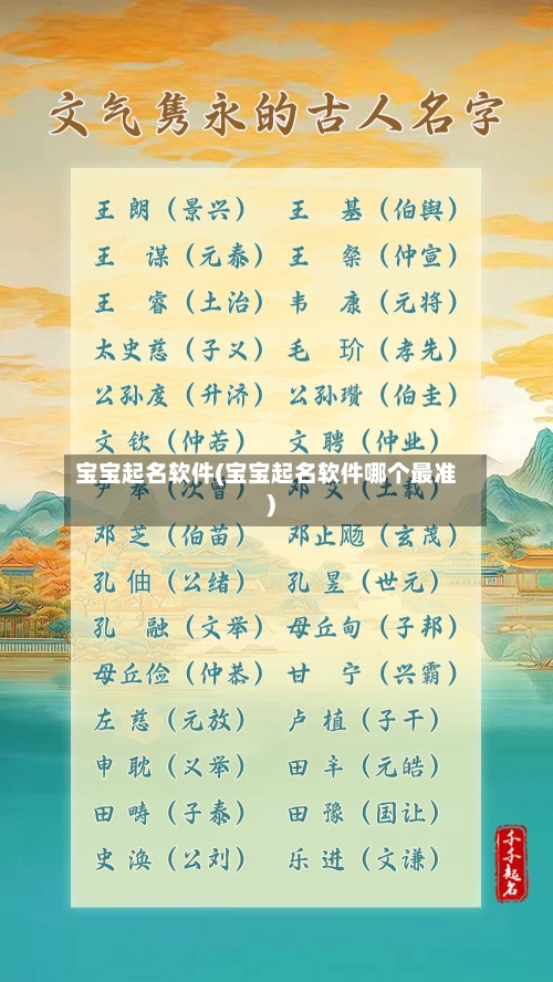 宝宝起名软件(宝宝起名软件哪个最准)-第2张图片