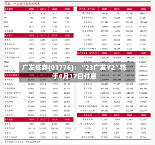 广发证券(01776)：“23广发Y2”将于4月17日付息-第1张图片