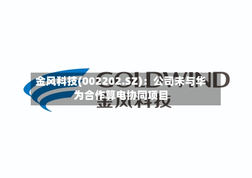 金风科技(002202.SZ)：公司未与华为合作算电协同项目-第1张图片