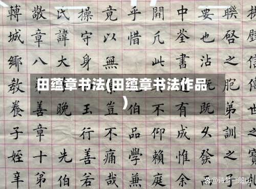 田蕴章书法(田蕴章书法作品)-第3张图片