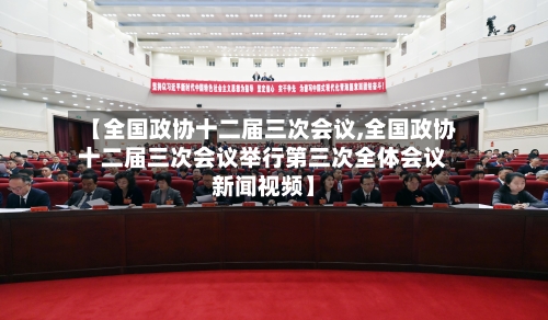 【全国政协十二届三次会议,全国政协十二届三次会议举行第三次全体会议新闻视频】-第3张图片