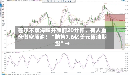 霍尔木兹海峡开放前20分钟，有人重仓做空原油！“抛售7.6亿美元原油期货	”→-第1张图片