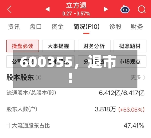 600355	，退市！-第1张图片