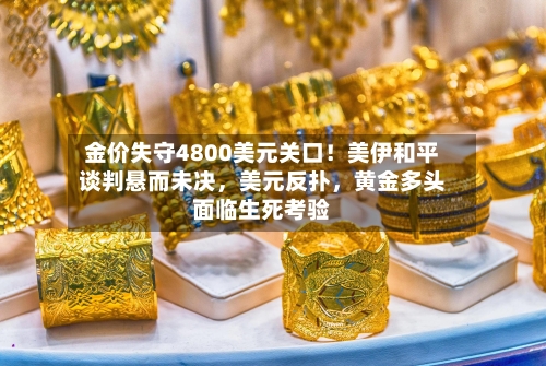 金价失守4800美元关口！美伊和平谈判悬而未决，美元反扑	，黄金多头面临生死考验-第2张图片