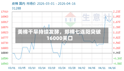 美棉干旱持续发酵，郑棉七连阳突破16000关口-第2张图片
