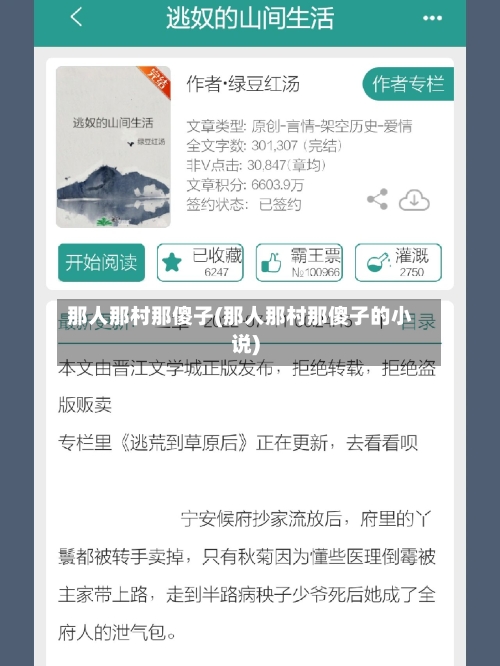 那人那村那傻子(那人那村那傻子的小说)-第2张图片