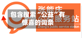 包含搜索“公益”有惊喜的词条-第2张图片
