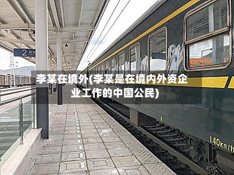 李某在境外(李某是在境内外资企业工作的中国公民)-第1张图片