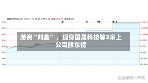 游资“刘鑫” ，现身国晟科技等3家上公司股东榜-第1张图片