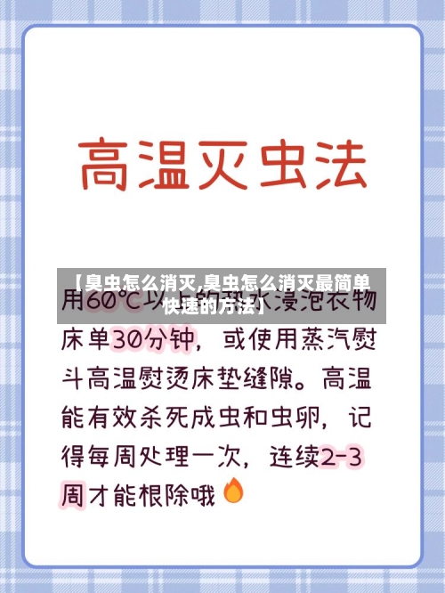 【臭虫怎么消灭,臭虫怎么消灭最简单快速的方法】-第2张图片