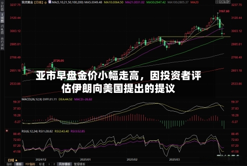 亚市早盘金价小幅走高	，因投资者评估伊朗向美国提出的提议-第1张图片