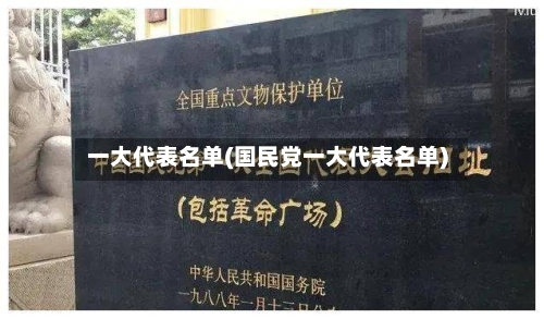 一大代表名单(国民党一大代表名单)-第3张图片