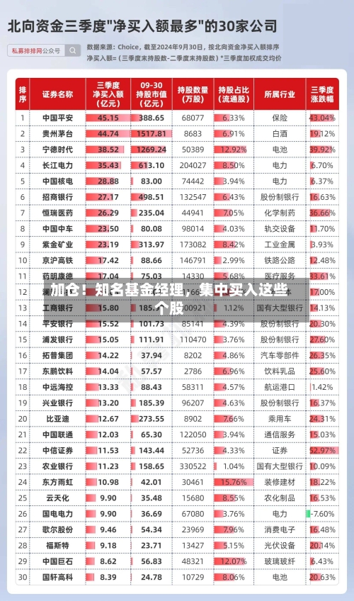加仓！知名基金经理，集中买入这些个股-第3张图片