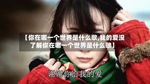 【你在哪一个世界是什么歌,我的爱没了解你在哪一个世界是什么歌】-第3张图片