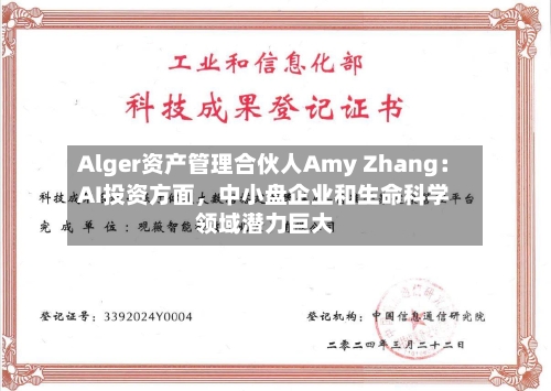 Alger资产管理合伙人Amy Zhang：AI投资方面	，中小盘企业和生命科学领域潜力巨大-第1张图片