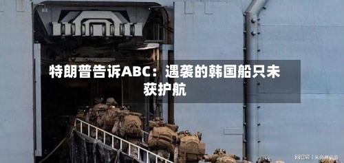 特朗普告诉ABC：遇袭的韩国船只未获护航-第2张图片