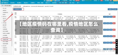 【地区疫情码在哪里看,疫情地区怎么查询】-第2张图片