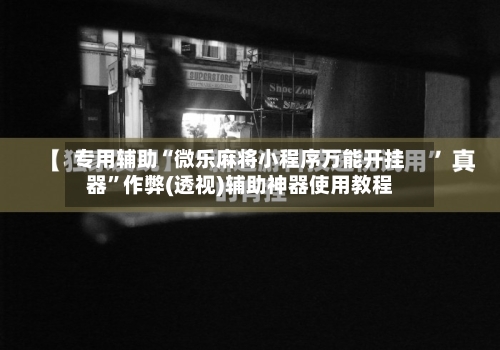 专用辅助“微乐麻将小程序万能开挂器”作弊(透视)辅助神器使用教程-第3张图片