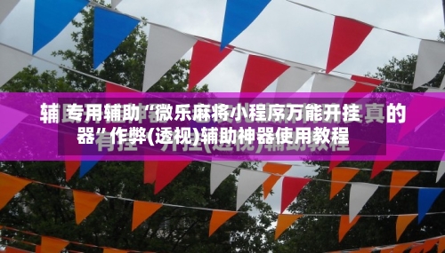 专用辅助“微乐麻将小程序万能开挂器	”作弊(透视)辅助神器使用教程-第2张图片