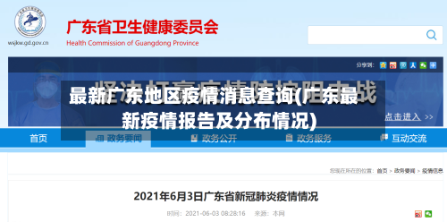 最新广东地区疫情消息查询(广东最新疫情报告及分布情况)-第2张图片
