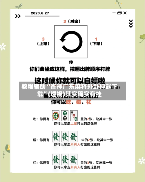教程辅助“雀神广东麻将外卦神器下载”(透视)其实确实有挂-第2张图片