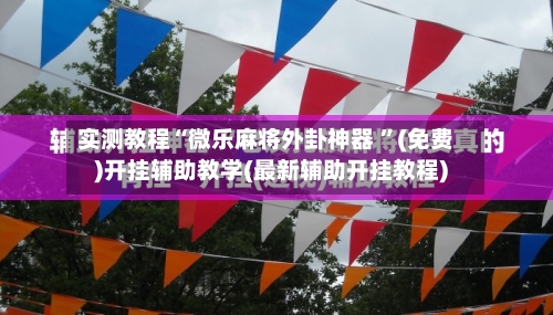 实测教程“微乐麻将外卦神器 	”(免费)开挂辅助教学(最新辅助开挂教程)-第3张图片