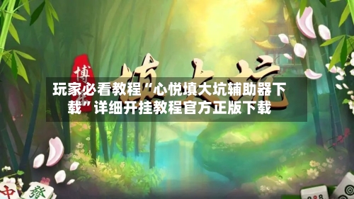 玩家必看教程“心悦填大坑辅助器下载	”详细开挂教程官方正版下载-第1张图片