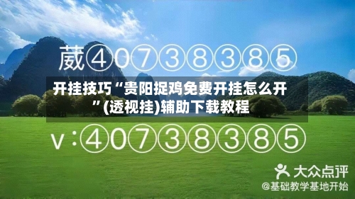 开挂技巧“贵阳捉鸡免费开挂怎么开”(透视挂)辅助下载教程-第2张图片