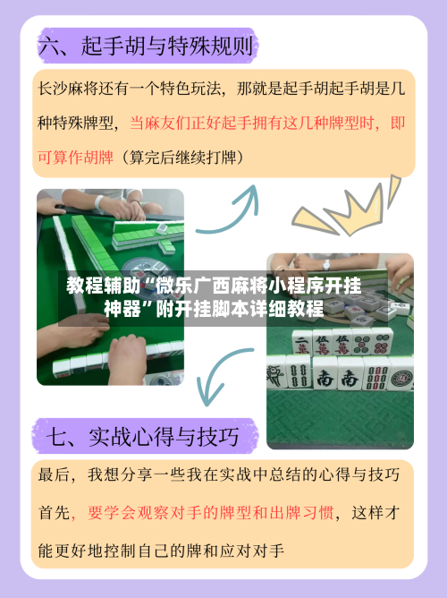 教程辅助“微乐广西麻将小程序开挂神器”附开挂脚本详细教程-第3张图片