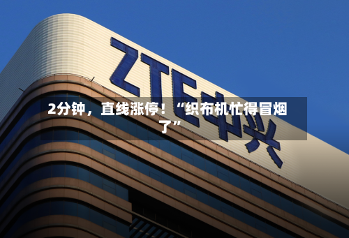 2分钟，直线涨停！“织布机忙得冒烟了”-第1张图片