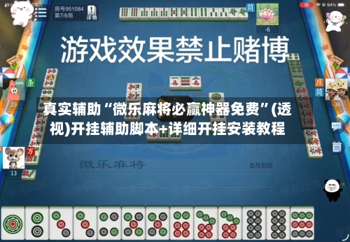 真实辅助“微乐麻将必赢神器免费”(透视)开挂辅助脚本+详细开挂安装教程-第2张图片
